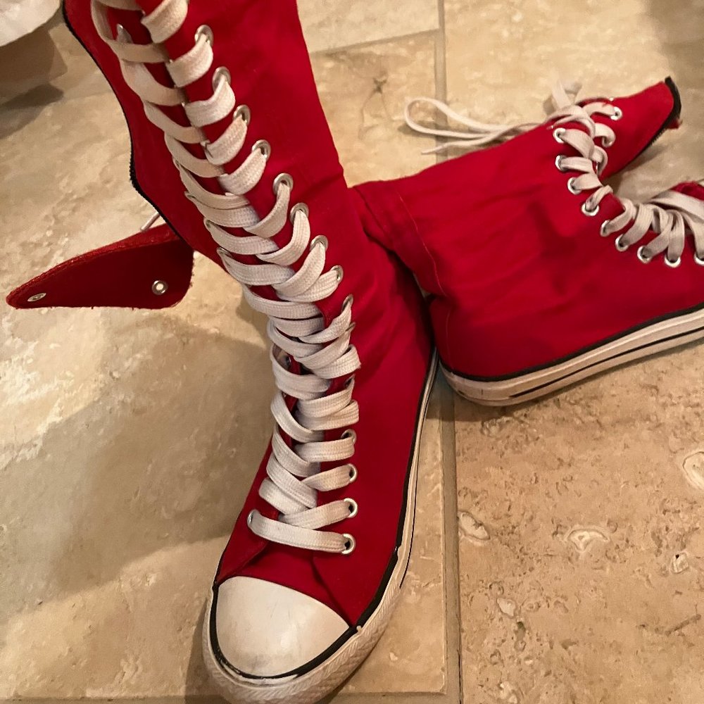 knee high sneakers